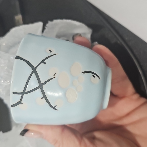 Japanese blue sky cherry blossom Sakura tea pot set pot and 2 cups - Picture 4 of 5